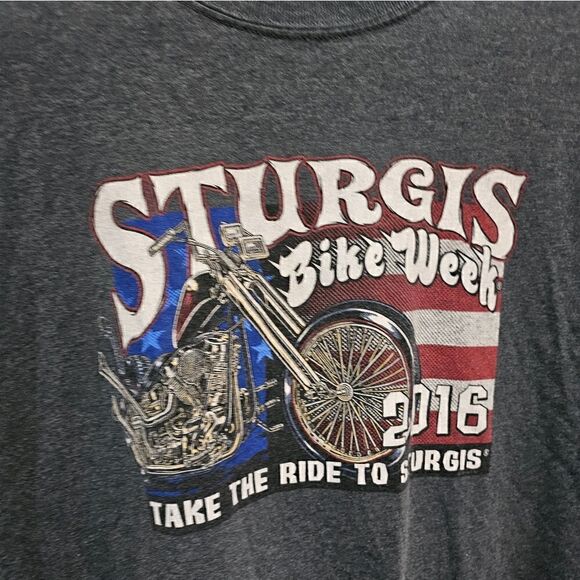 Men's STURGIS BIKE WEEK 2016 Tee XL - Picture 3 of 5